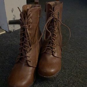 Chunky heel ankle boots